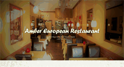 Desktop Screenshot of ambereuropeanrestaurant.com